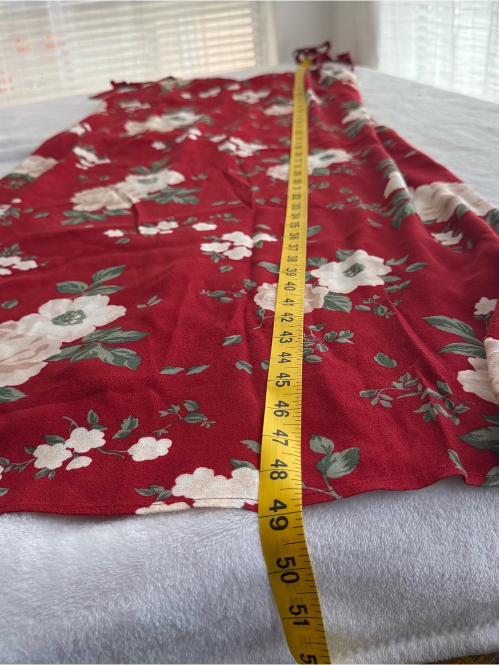 Reformation Jade Midi Dress in Red Justine Floral Size Large Sultry Low Back - Picture 8 of 8